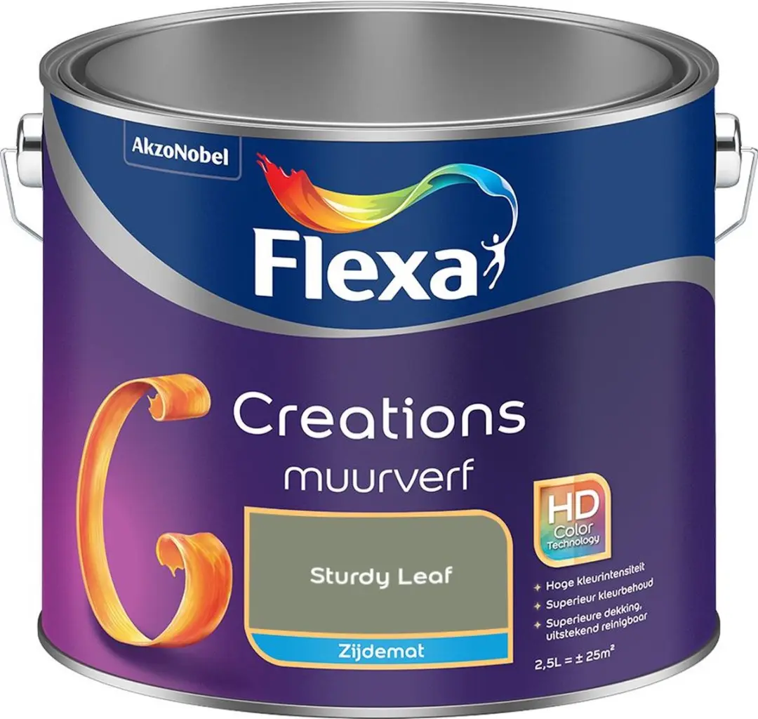 Flexa Creations Muurverf Zijdemat Sturdy Leaf 2,5L