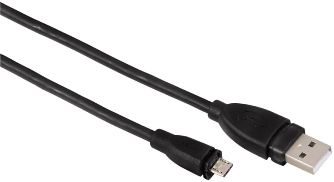 Hama Micro USB 2.0 kabel 0.75m zwart