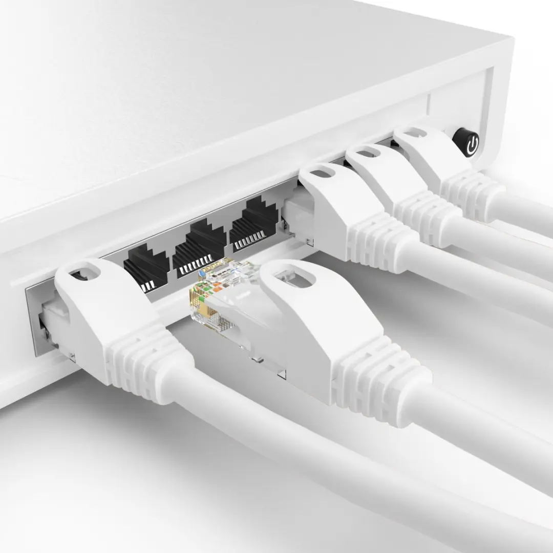 Wentronic CAT6 Netwerkkabel RJ45 Wit 2m