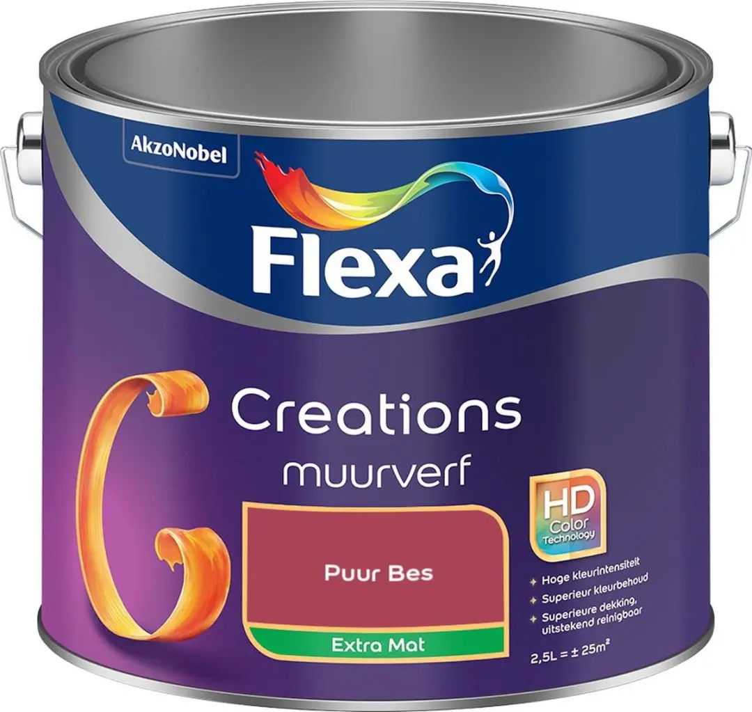 Flexa Creations Muurverf Extra Mat Puur Bes 2,5L