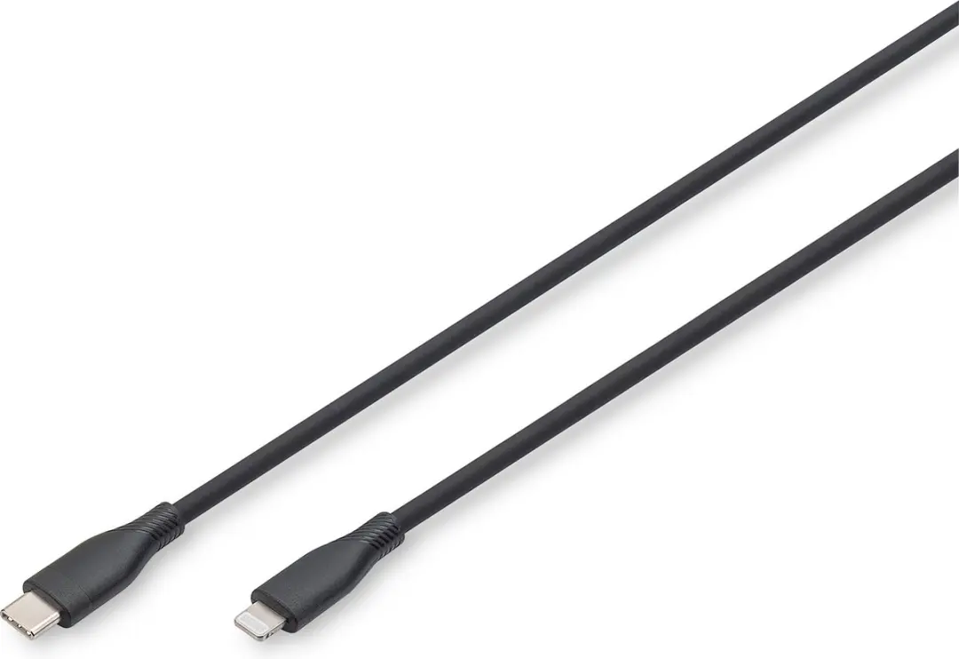 Digitus AK-600110-005-S Lightning-kabel 0,5 m Zwart
