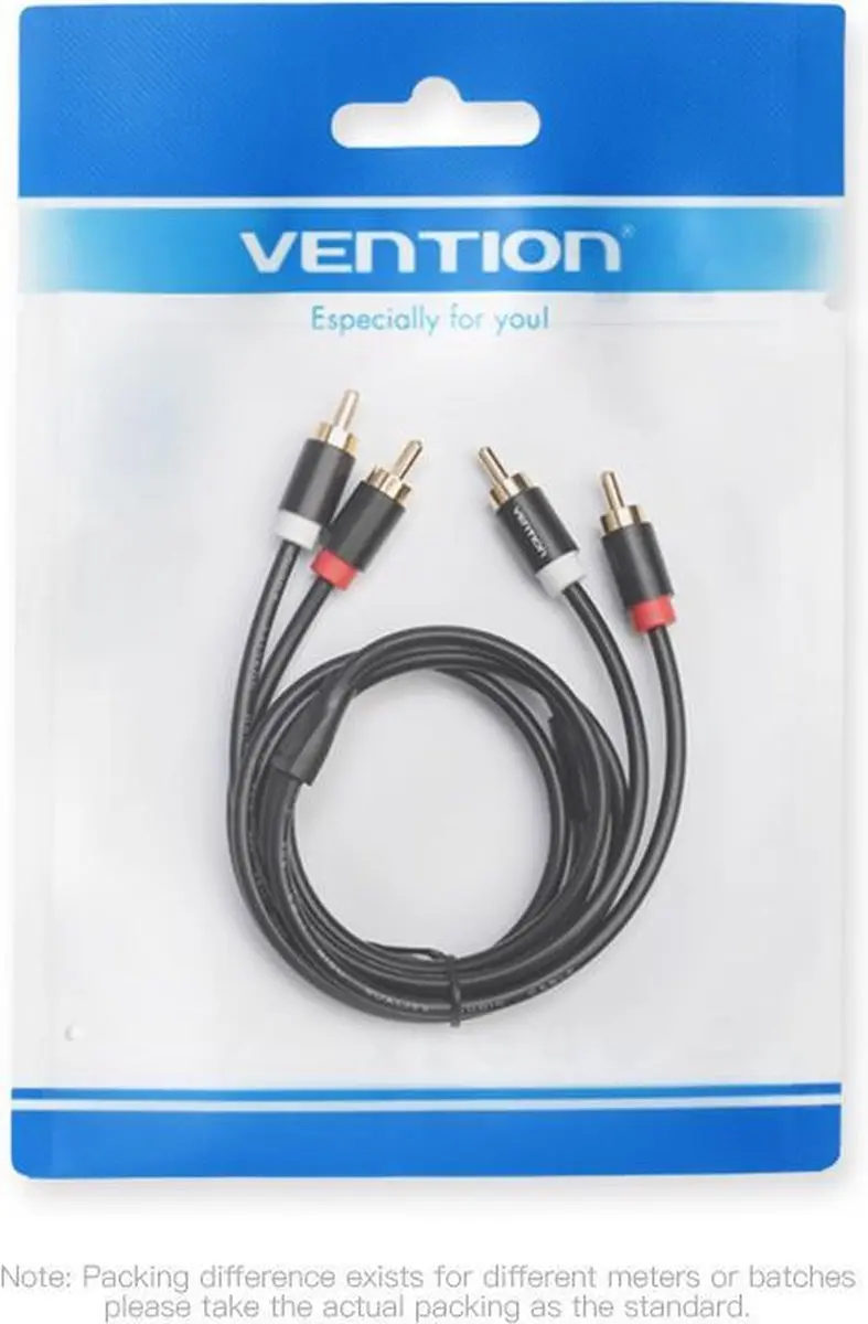 Vention Audiokabel 2xRCA M-M 2m - Transparant
