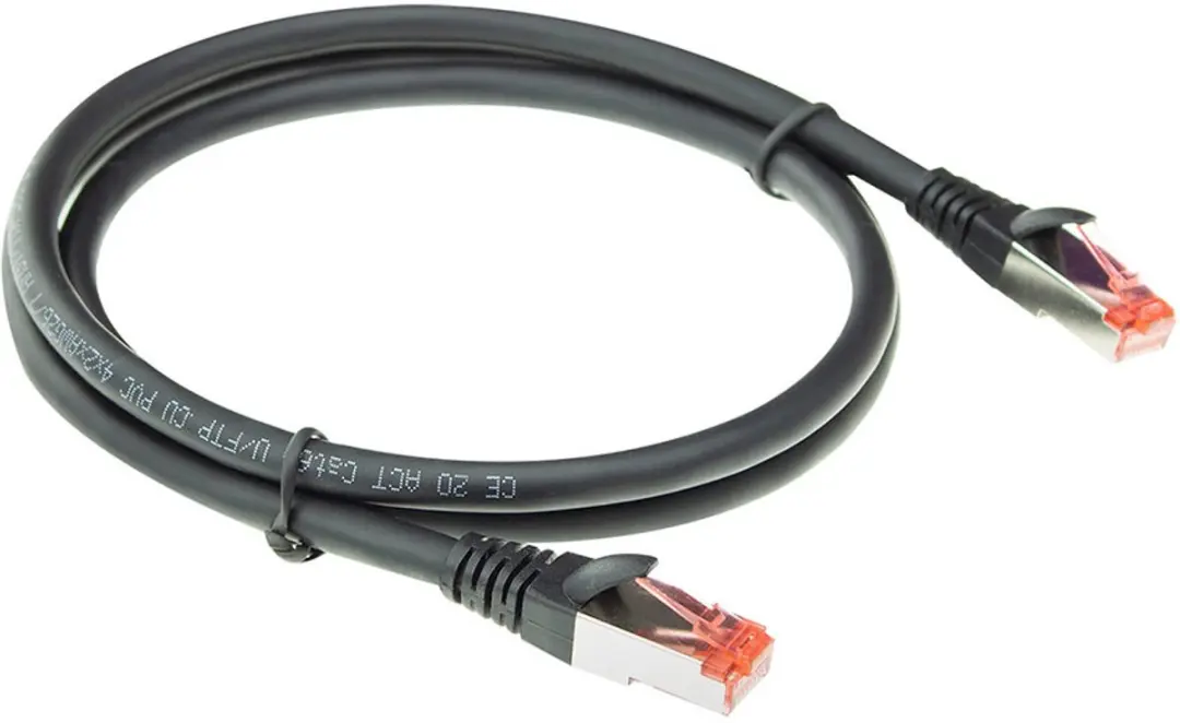 ACT FB5001 CAT6A Patchkabel 1m - Zwart