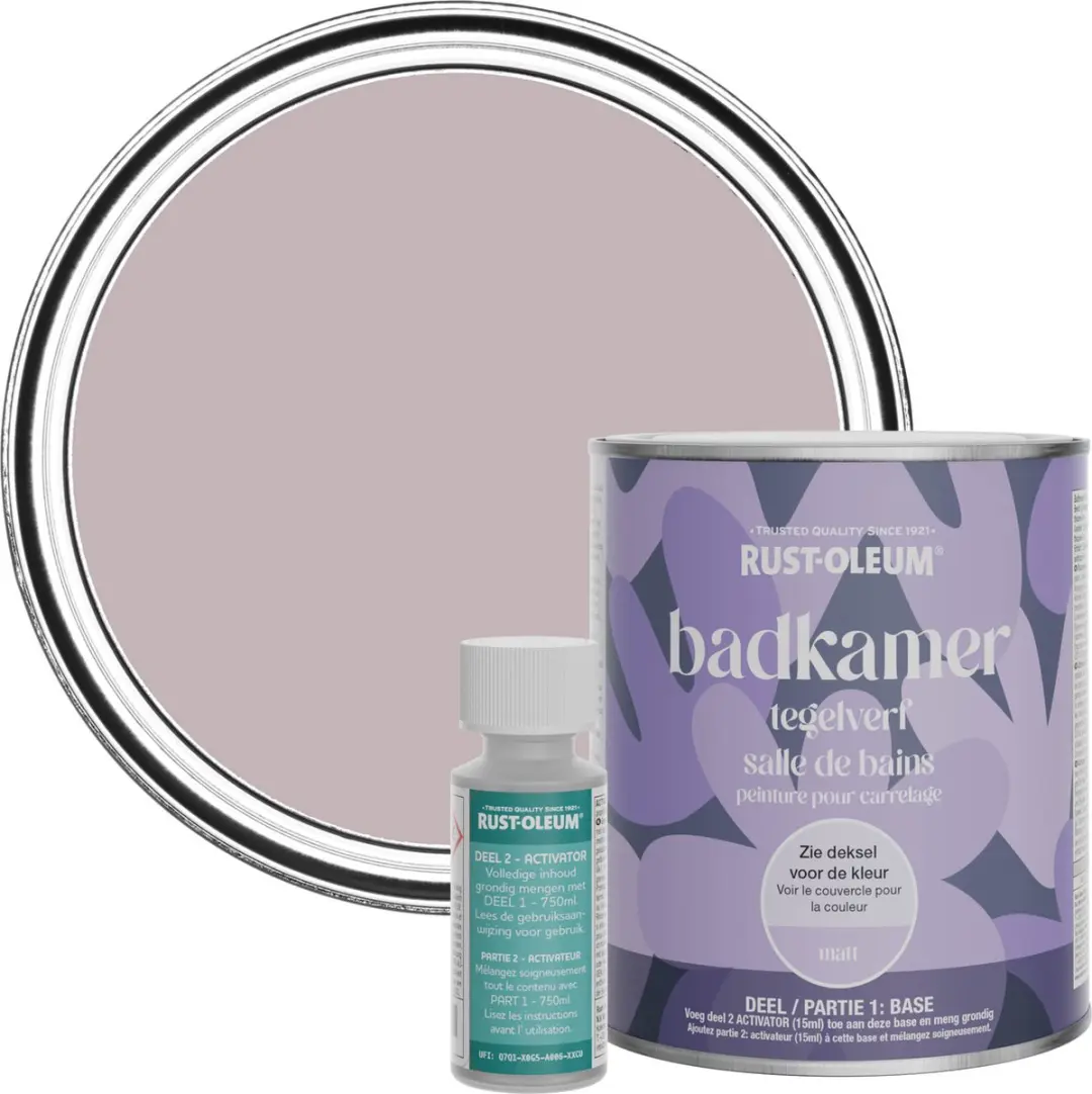 Rust-Oleum Paars Badkamer Tegelverf Matt Lilac Wine 750ml