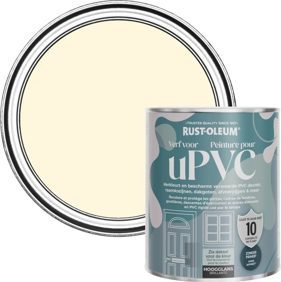 Rust-Oleum Crème Hoogglans Verf PVC Slagroom 750ml
