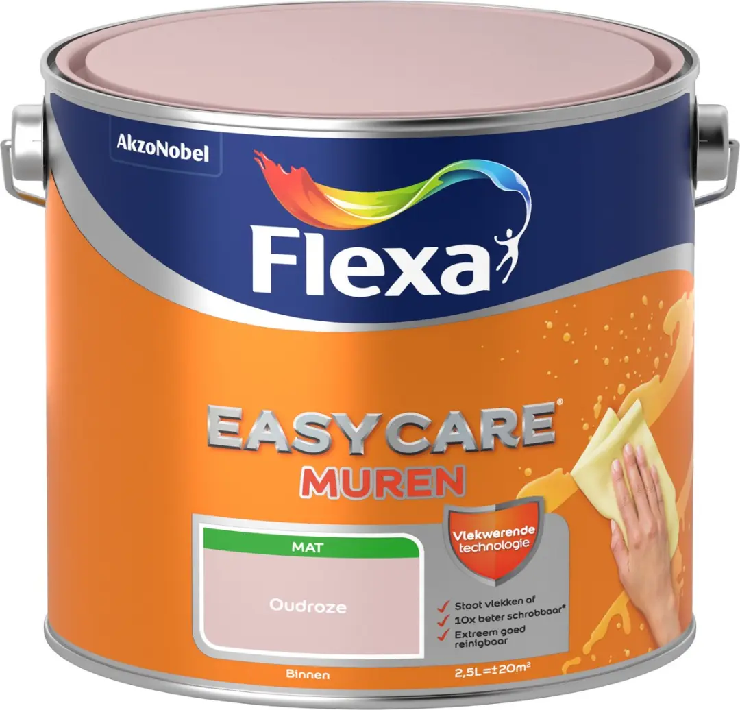 Flexa Easycare Murenverf Oudroze 2,5L