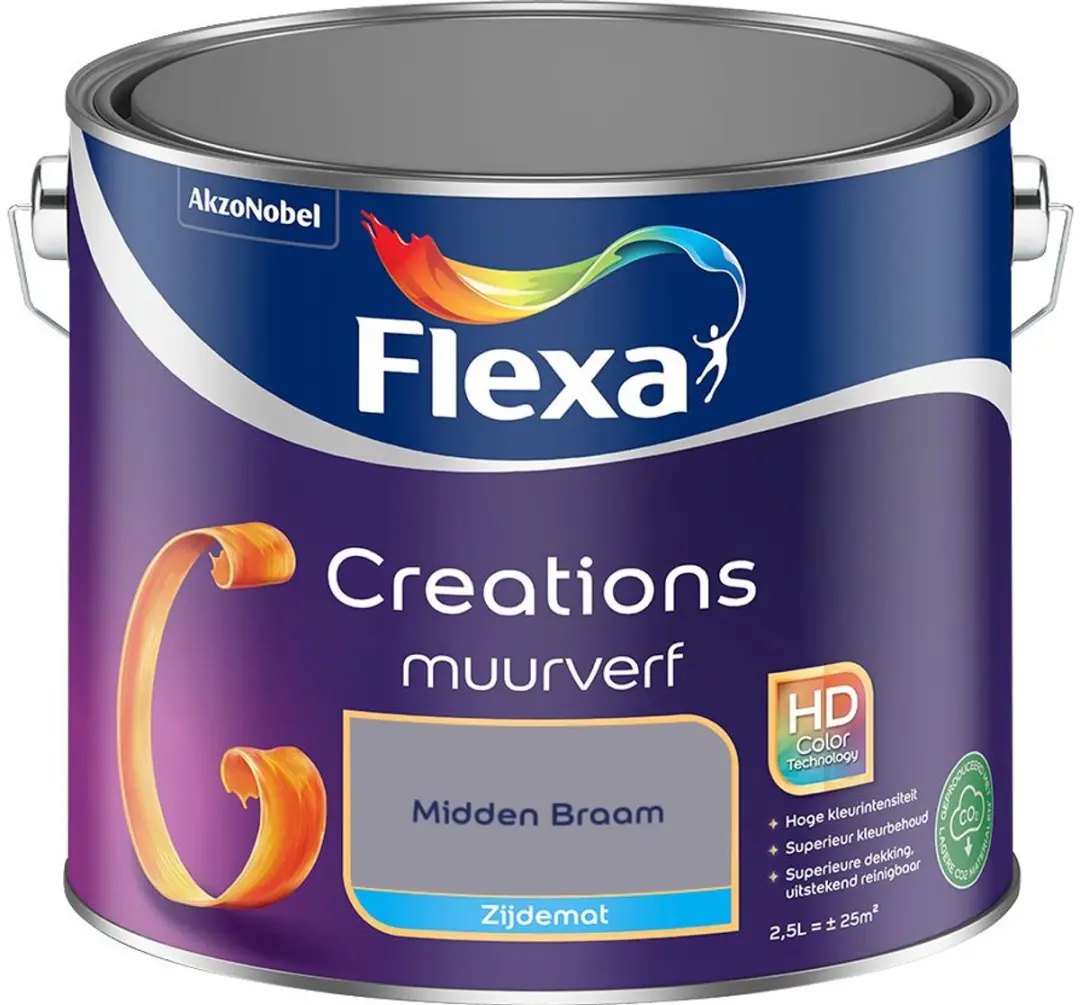 Flexa Creations Muurverf Zijdemat Midden Braam 2,5L