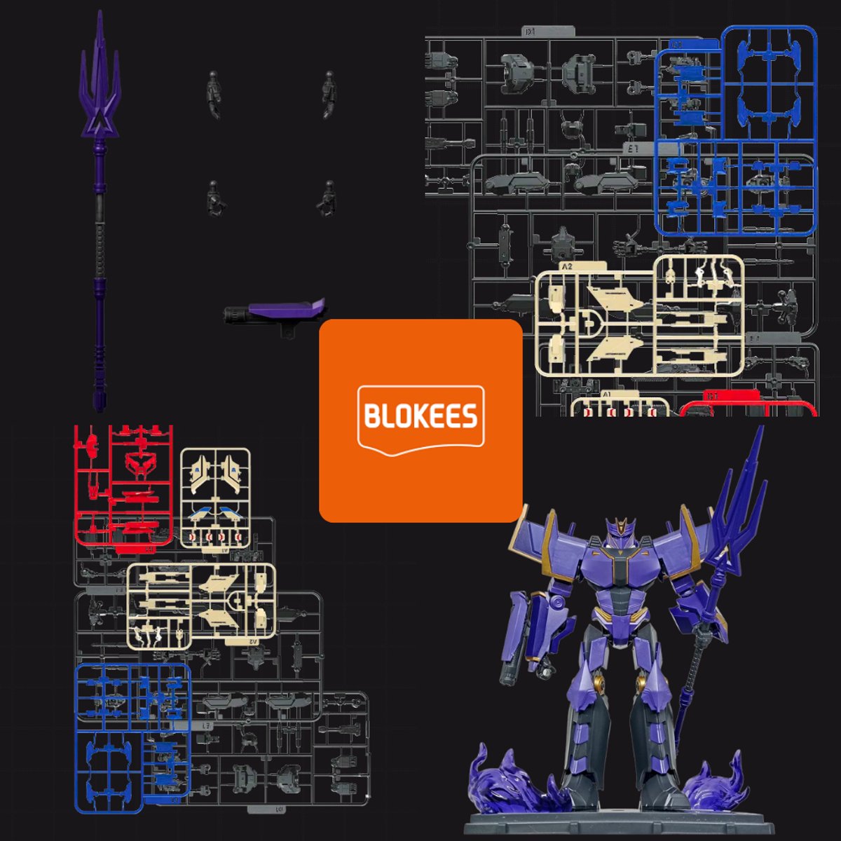Blokees - Megatronus Transformers One Classic Class 20 Model Kit | Decepticons G1 Action Figure Edition | Age of the Primes | Technisch Robot Modelbouw | Educatief speelgoed bouwpakketten voor volwassenen & kinderen | War for Cybertron