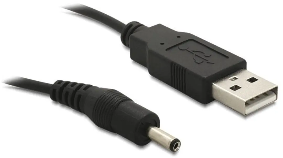 Delock USB Power-Kabel 3,1mm - Zwart