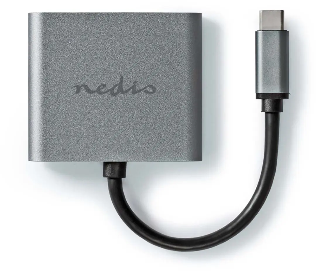 Nedis CCGP64670BK01 USB Multi-Port Adapter - USB-C naar 2x HDMI - 0,1m - Zwart