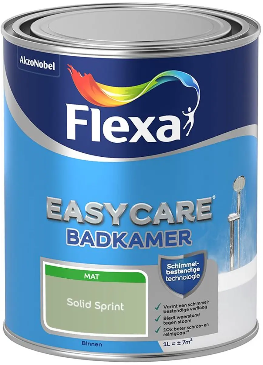 Flexa Easycare Badkamer Solid Sprint Mengverf 1L