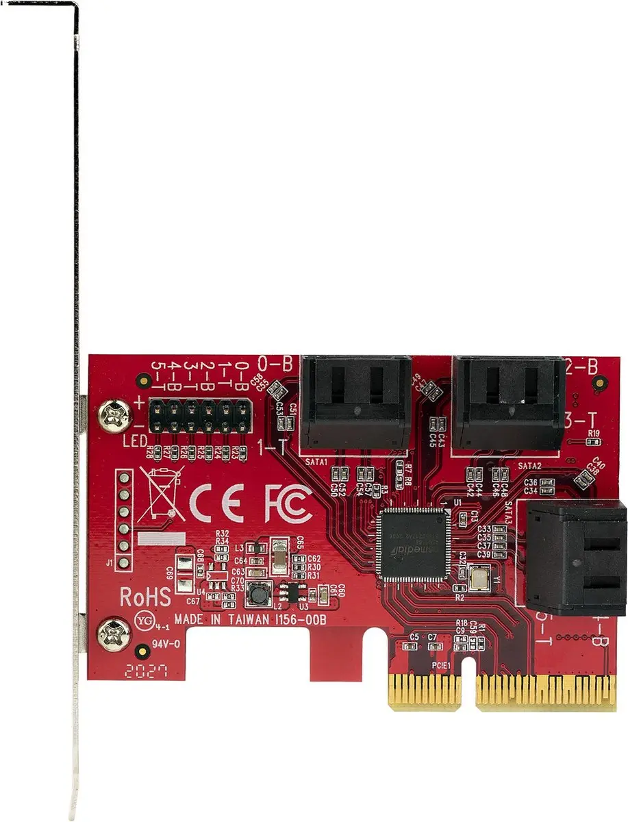 Startech 6P6G-PCIE-SATA-CARD RAID Controllerkaart - Meerkleurig