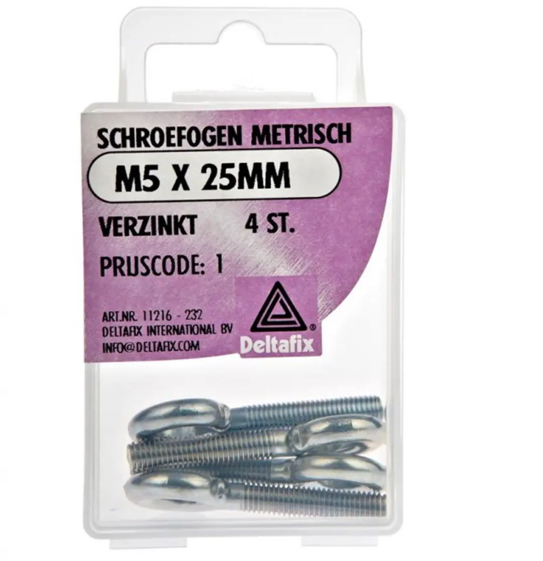 Deltafix Schroefoog 10x80mm Verzinkt