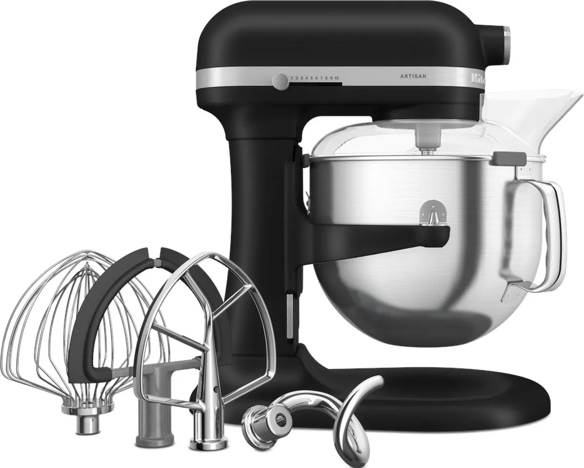 KitchenAid Artisan Keukenmachine 375W - 11 snelheden - 6,6L - Matte Black