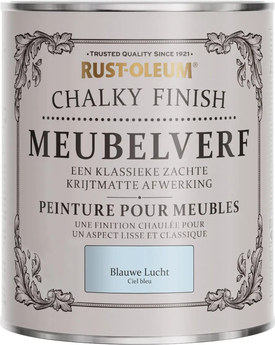 Rust-Oleum Lichtblauw Chalky Finish Meubelverf 750ml
