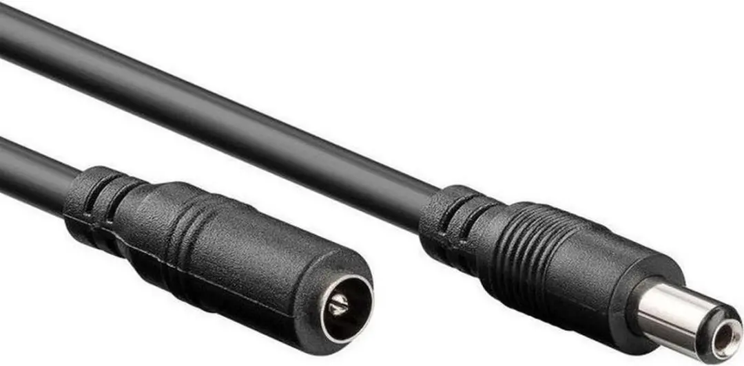 InLine DC Verlengkabel 5,5x2,1mm 140W AWG18 - 2m