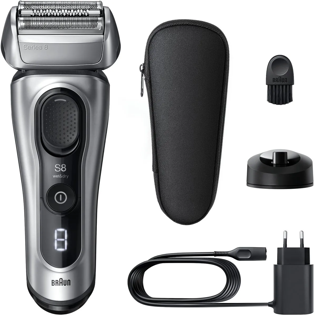 Braun Series 8 8617S Elektrisch Scheerapparaat - Grijs