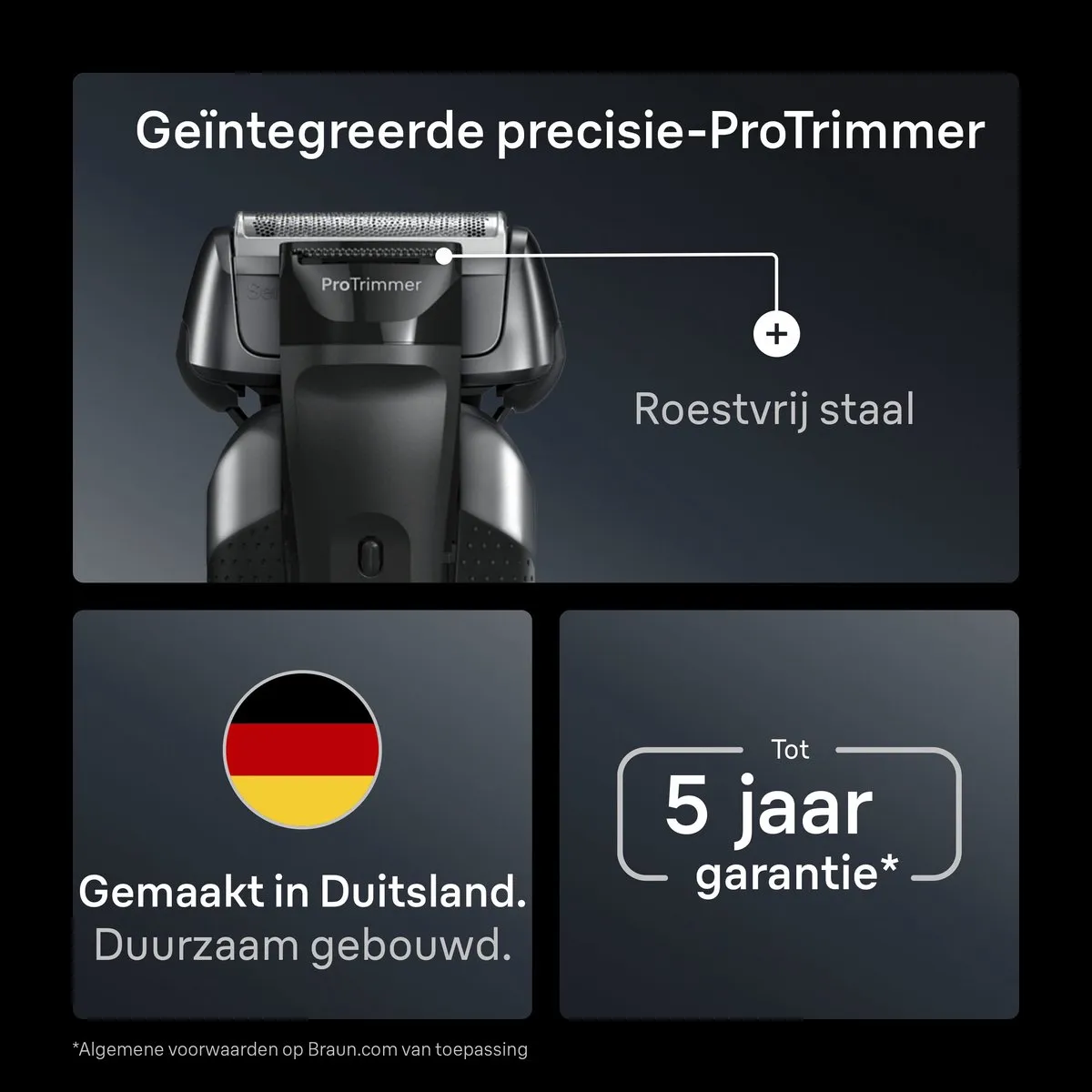 Braun Series 8 8617S Elektrisch Scheerapparaat - Grijs