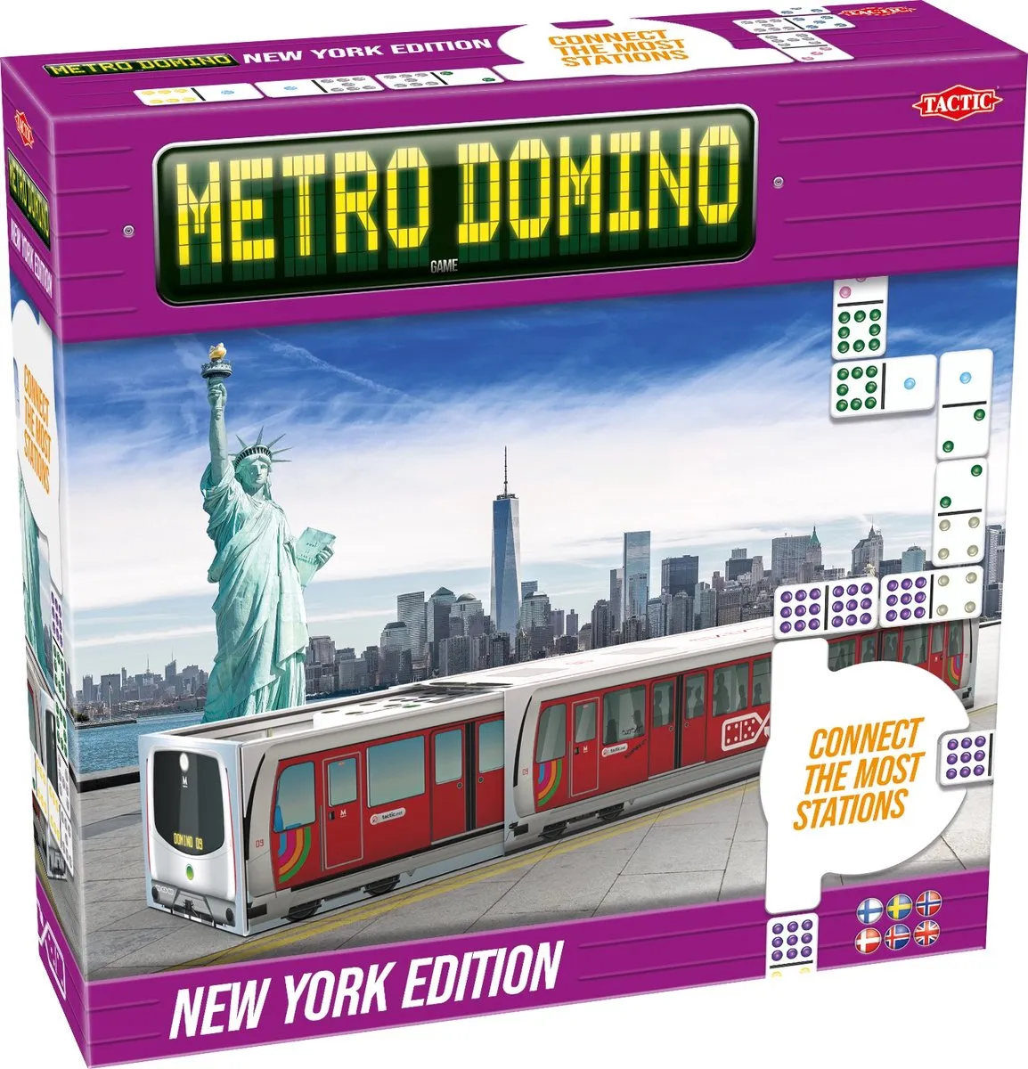 Tactic Metro Domino New York Edition 58391 - Strategisch Bordspel
