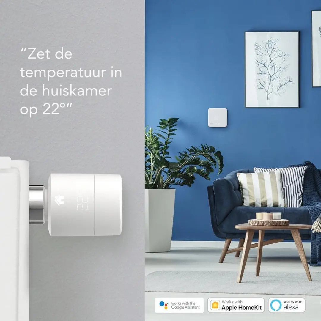 Tado Slimme Thermostaat Starterkit V3+ - 2 Radiatorknoppen Wit