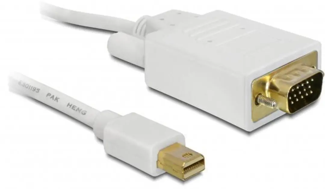 Delock Mini DisplayPort naar VGA Kabel 2.0m - Wit
