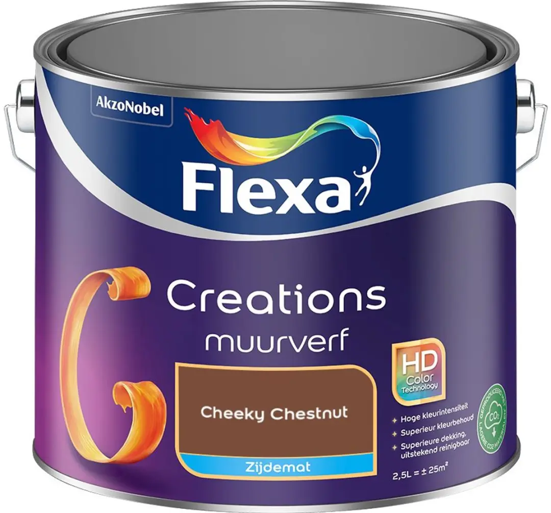 Flexa Creations Muurverf Zijdemat Cheeky Chestnut 2,5L