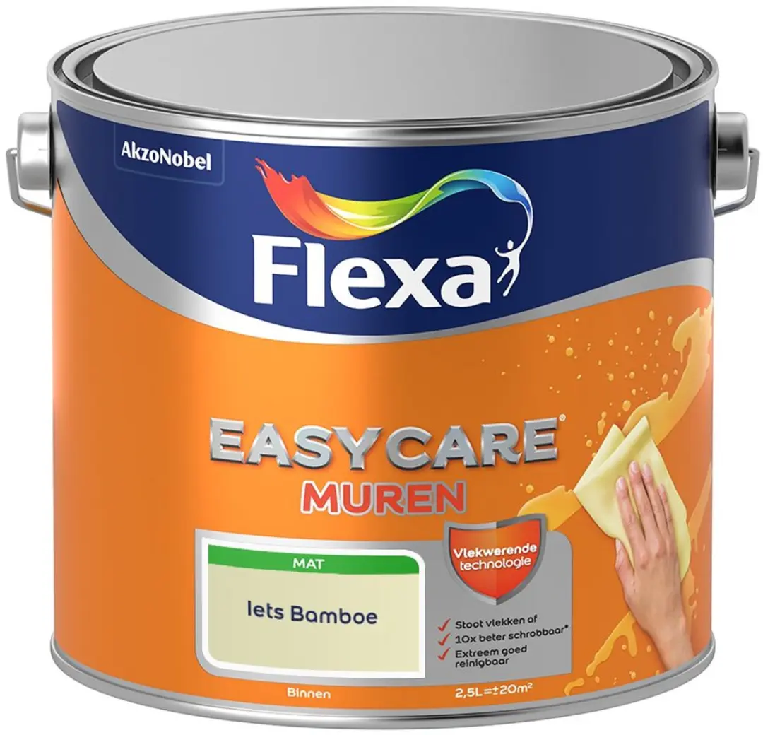 Flexa Easycare Muren Mengverf Iets Bamboe 2,5L