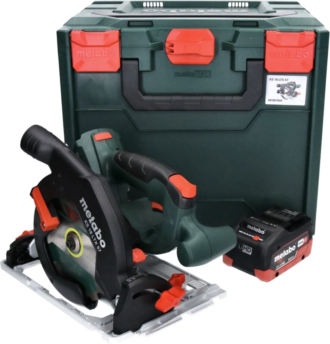 Metabo KS 18 LTX 57 Accu-handcirkelzaag 165mm - 8,0 Ah