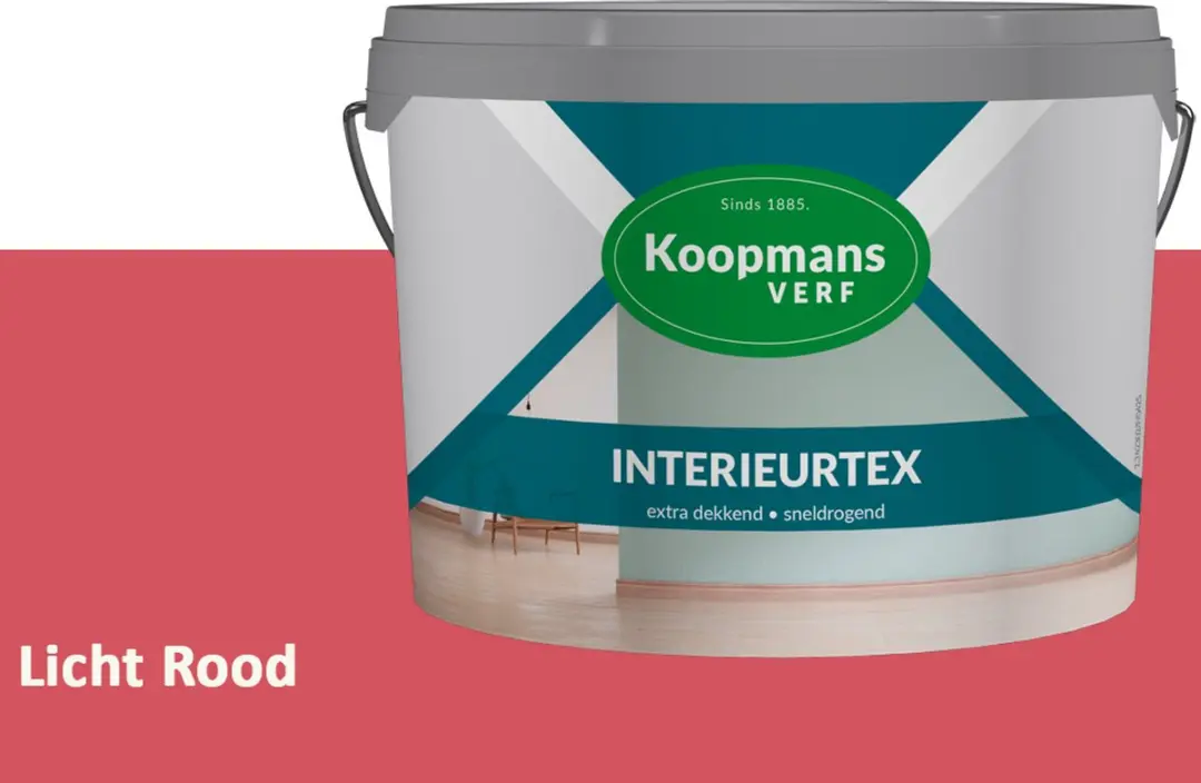 Koopmans Interieurtex Matte Muurverf Licht Rood 10L