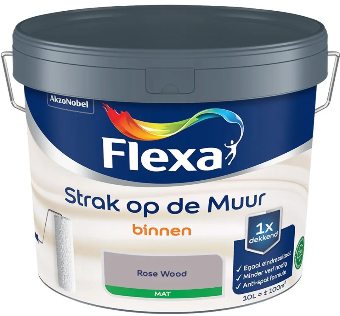 Flexa Strak Op De Muur Binnenmat Rose Wood Mengverf 10L
