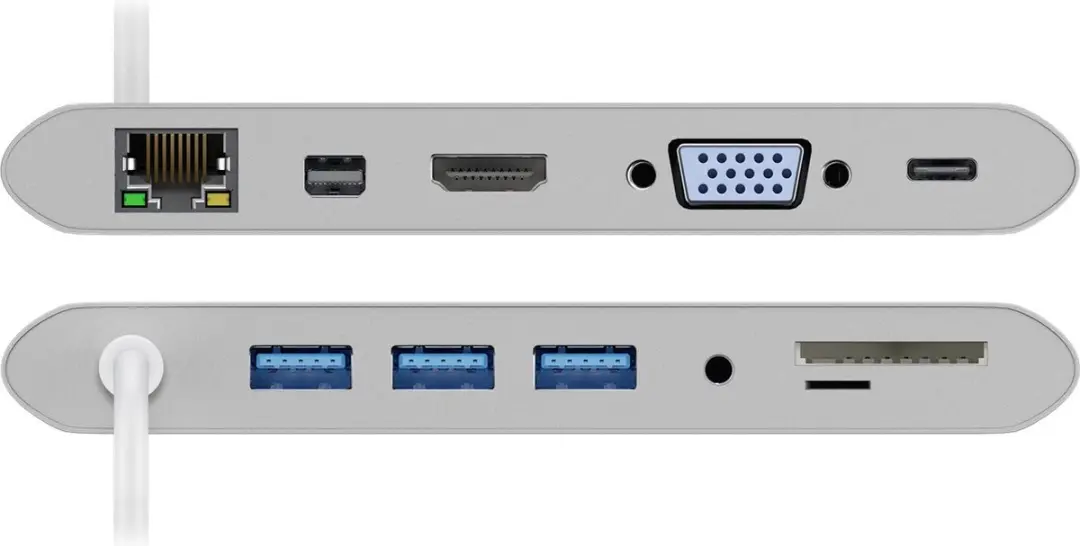 USB 3.1 C Multiport Dock Aluminium