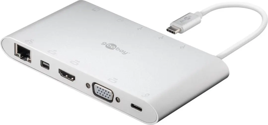 USB 3.1 C Multiport Dock Aluminium