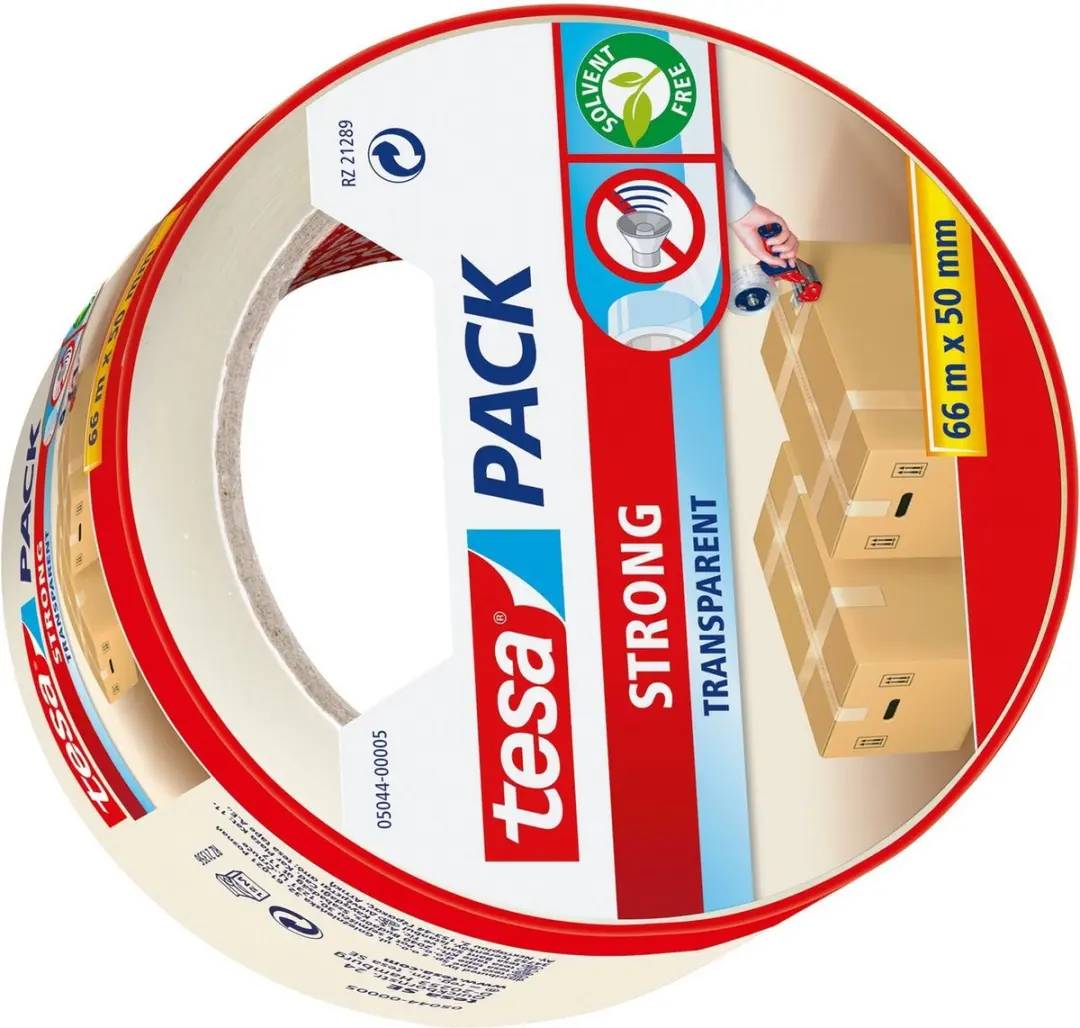 Tesa Verpakkingstape 2 Stuks - 66m x 50mm Transparant