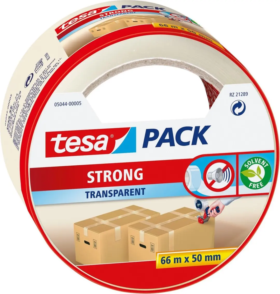 Tesa Verpakkingstape 2 Stuks - 66m x 50mm Transparant