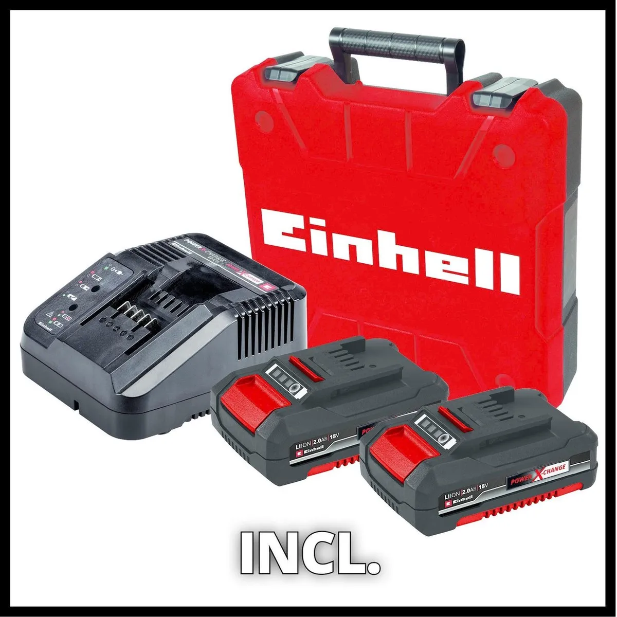 Einhell Accu Boor-/Schroefmachine TP-CD 18/50 Li BL Kit - 18V - 50Nm - 2x 2.0Ah