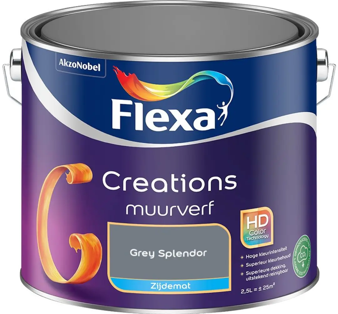 Flexa Creations Muurverf Zijdemat Grey Splendor 2,5L