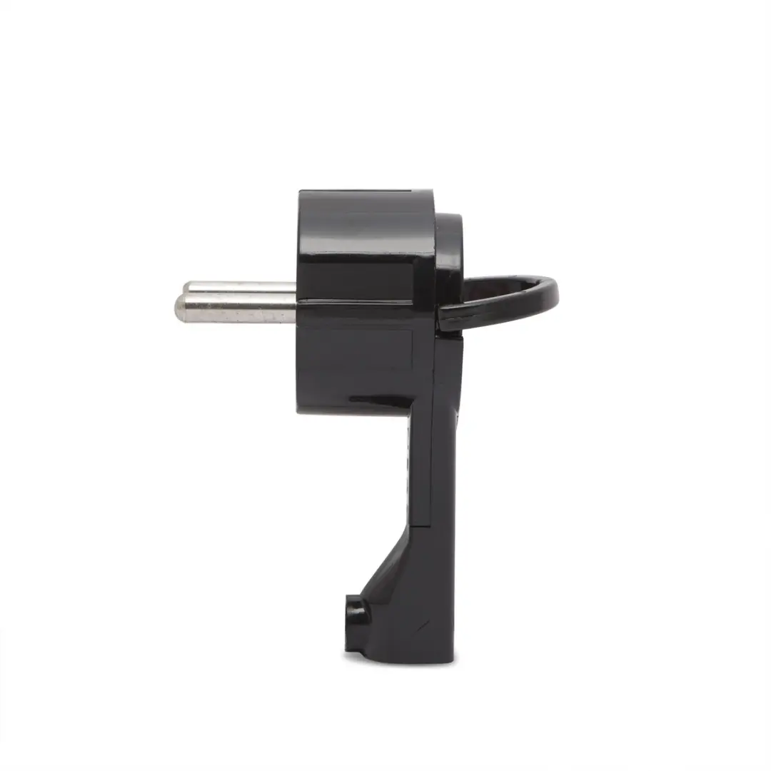 Delight Haakse Inline Stekker 90° 05950BK - Zwart