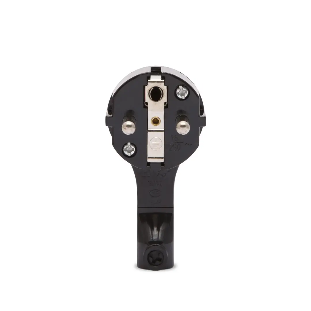 Delight Haakse Inline Stekker 90° 05950BK - Zwart