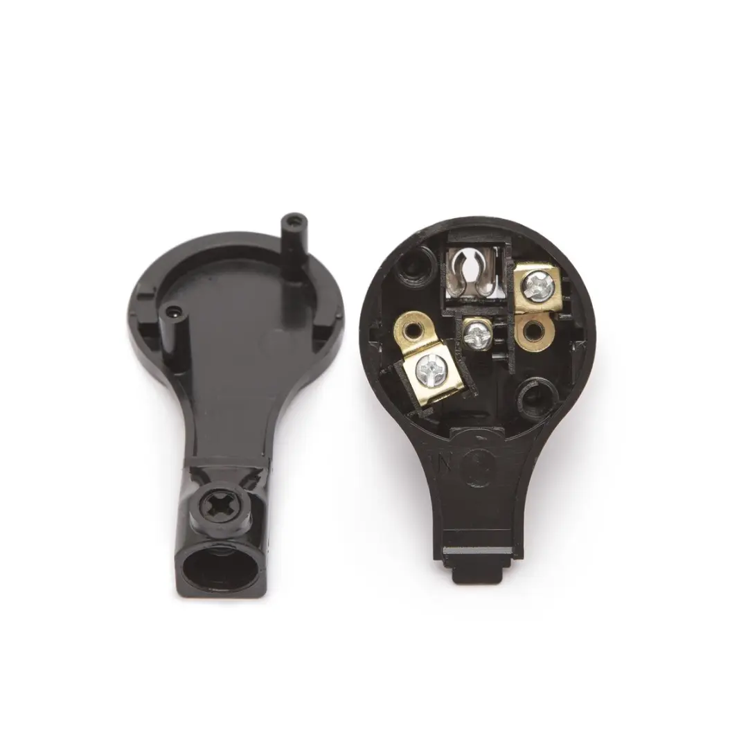 Delight Haakse Inline Stekker 90° 05950BK - Zwart