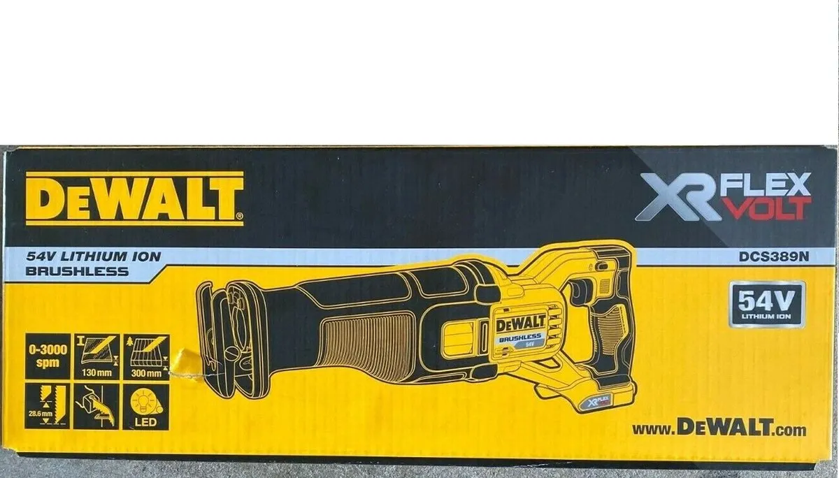 DeWalt DCS389N XR FlexVolt Reciprozaag