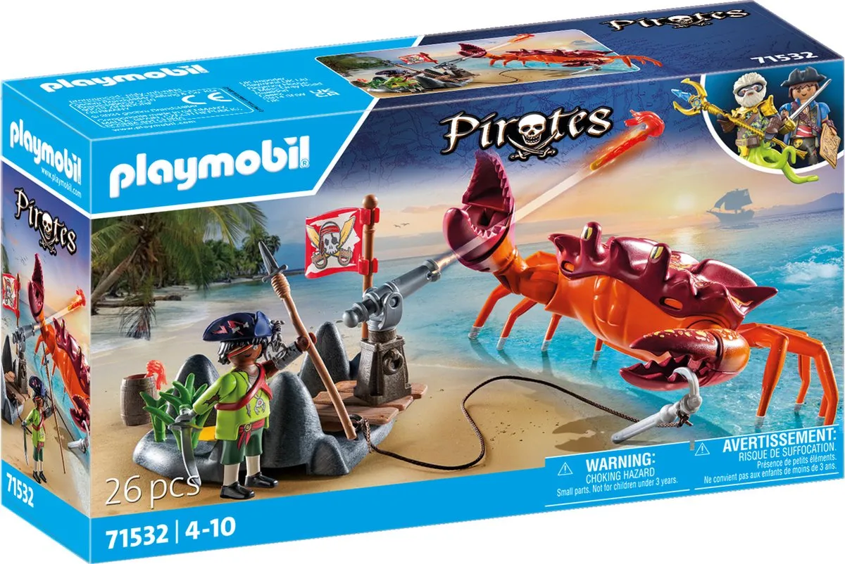 Playmobil Pirates Strijd tegen de gigantische krab 71532 - Multicolor