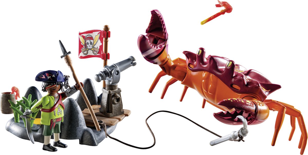 PLAYMOBIL Pirates Strijd tegen de gigantische krab - 71532