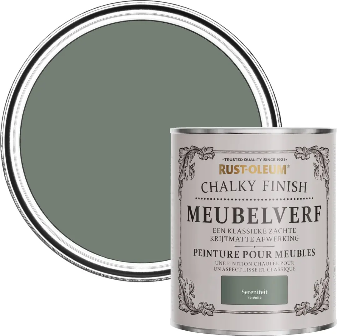 Rust-Oleum Groen Chalky Finish Meubelverf 750ml
