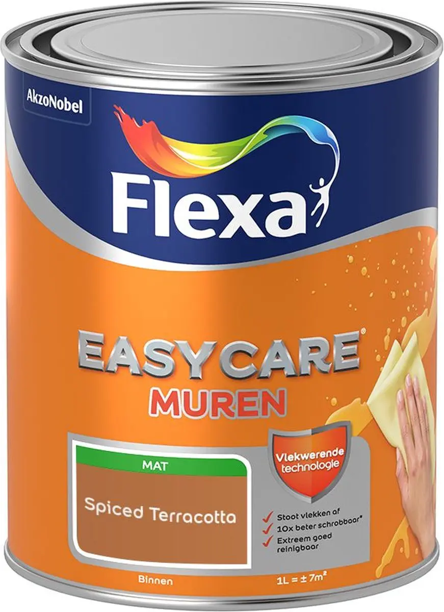 Flexa Easycare Muren Spiced Terracotta Mengverf 1L