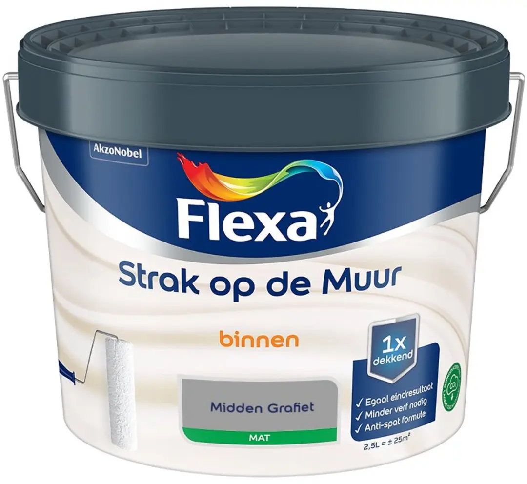 Flexa Strak Op De Muur Binnen Mat Mengverf 2,5L