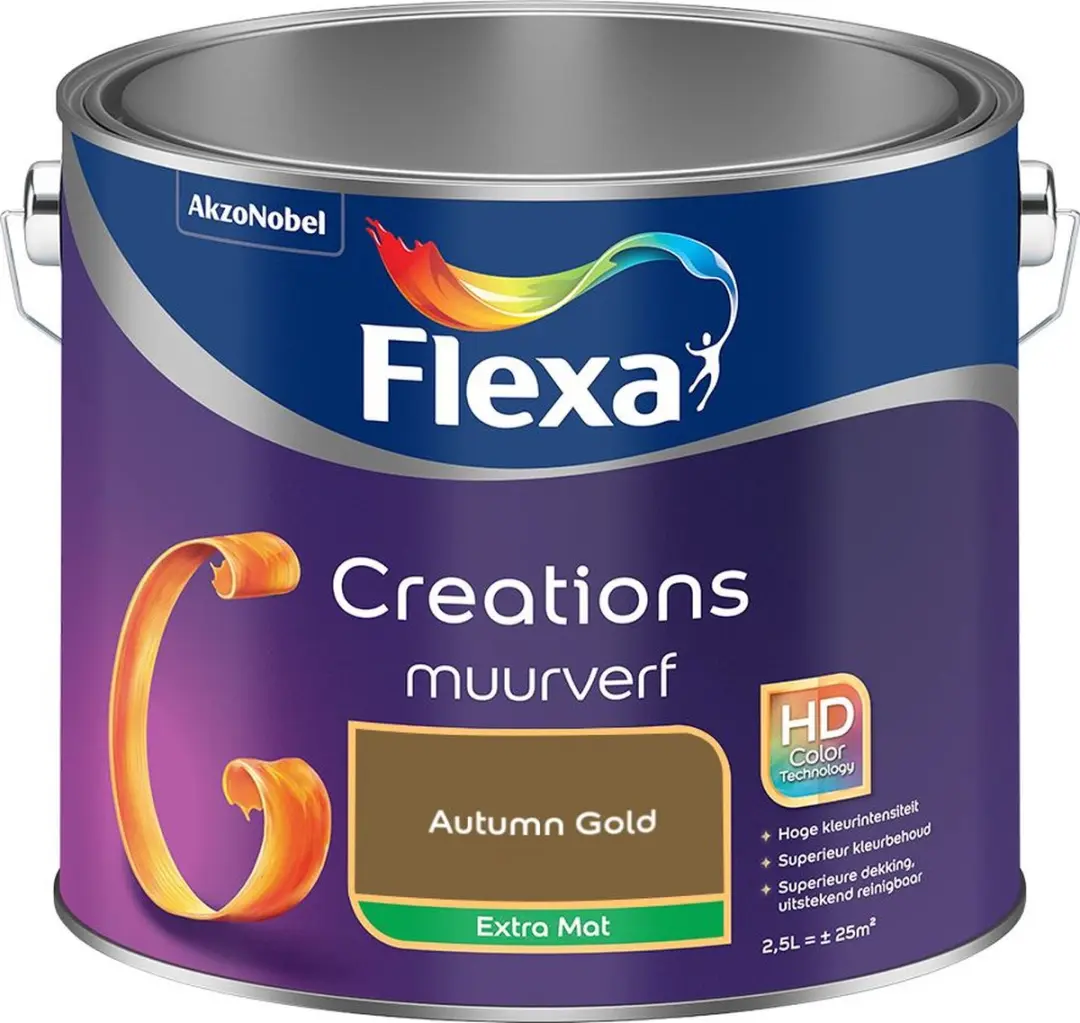 Flexa Creations Muurverf Extra Mat Autumn Gold 2,5L
