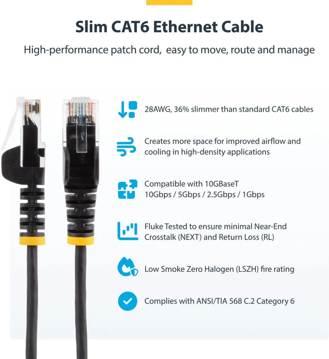 Startech N6PAT250CMPLS CAT6 Ethernetkabel 2,5m - Paars