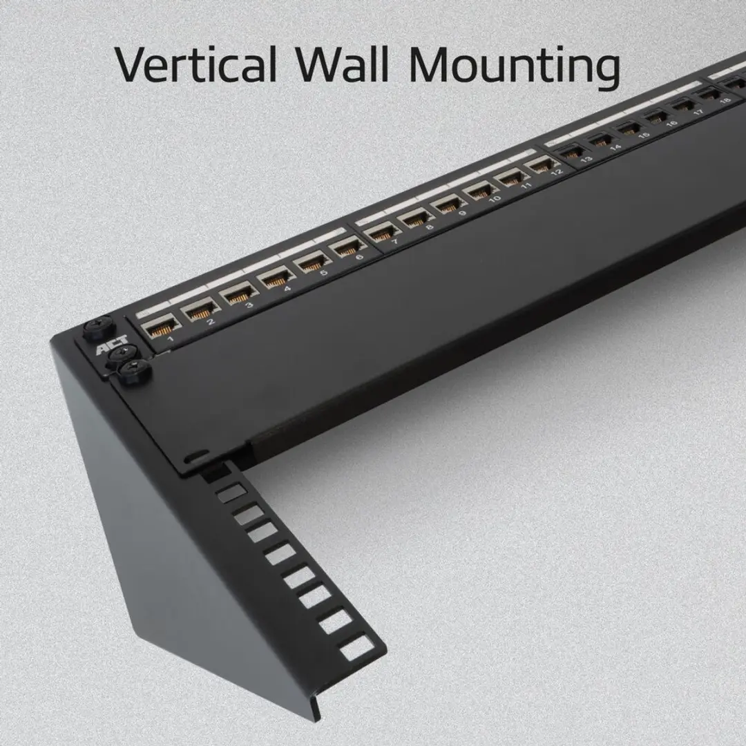 ACT Verticale Montagebeugel 19" 6HE - Zwart - afbeelding 6 van 6