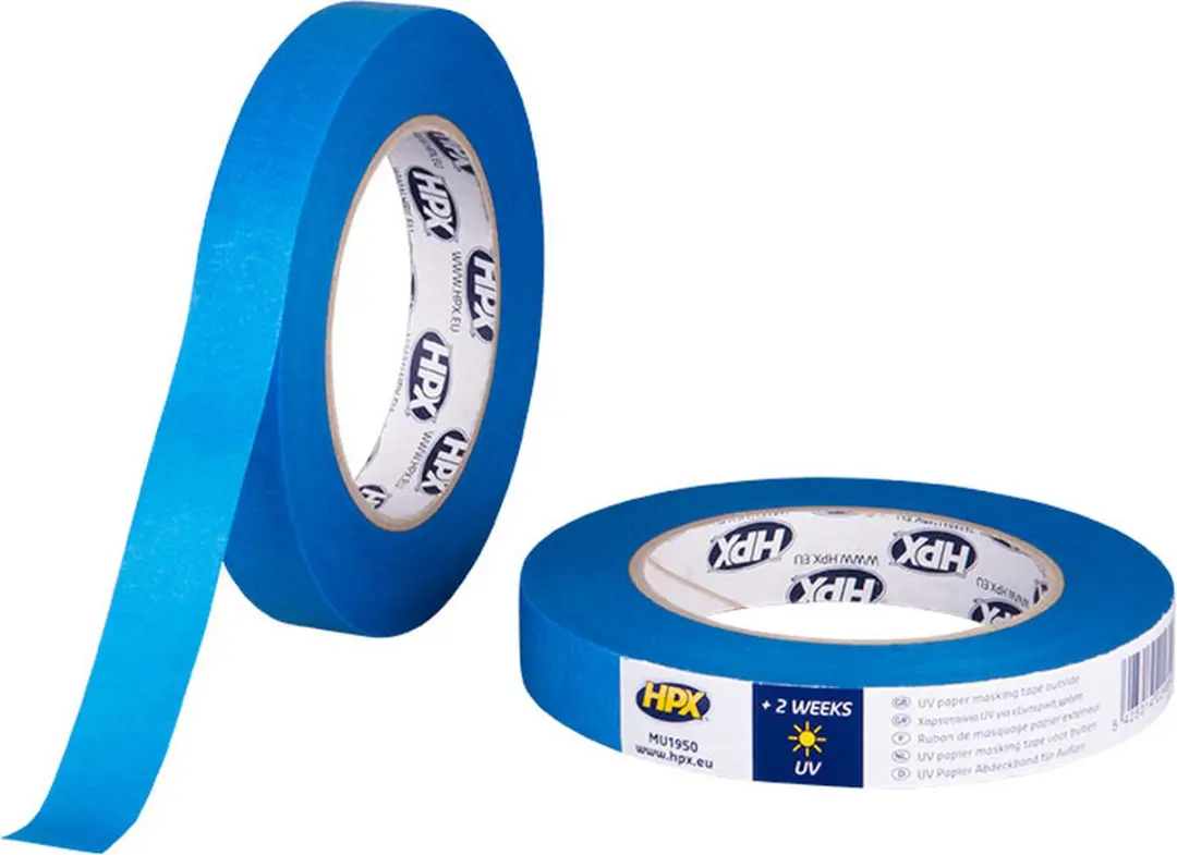 HPX Masking Tape UV Donkerblauw 19mm x 50m