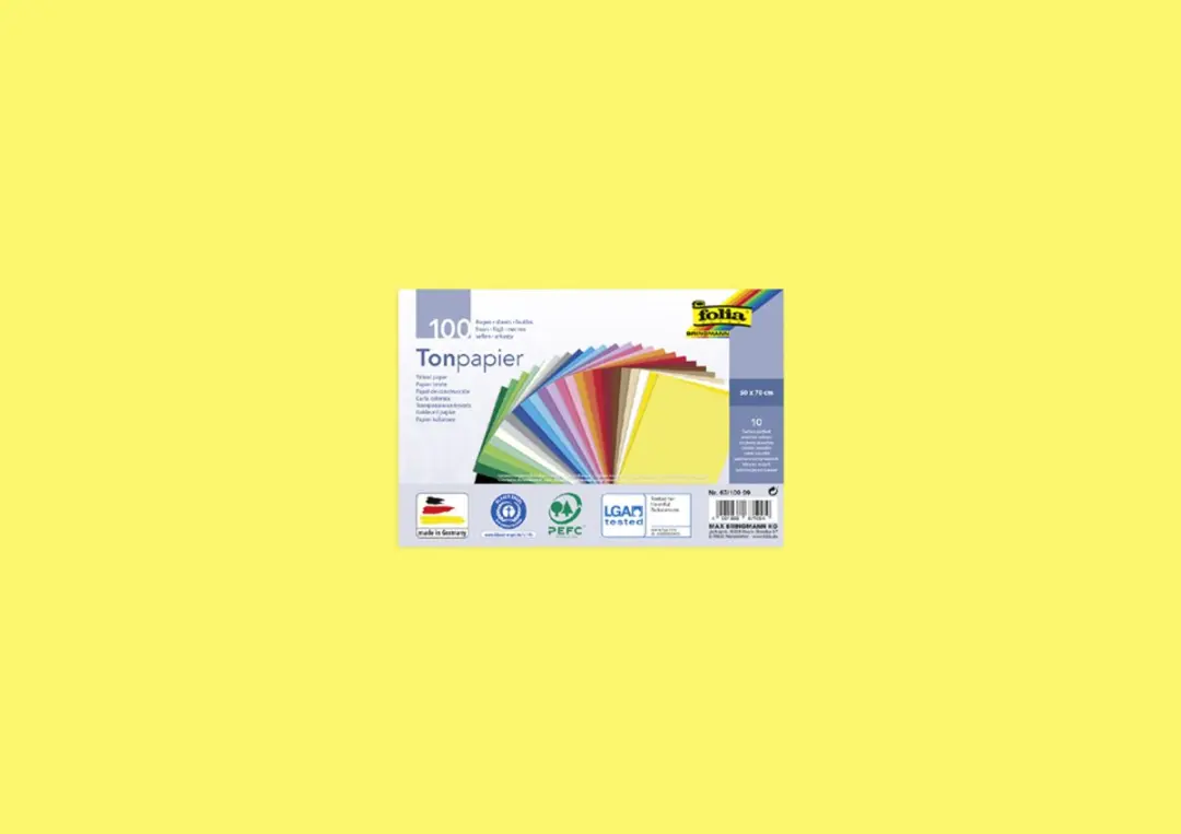 Folia Tekenpapier Assorti 130gr 50x70cm - 100 Vel